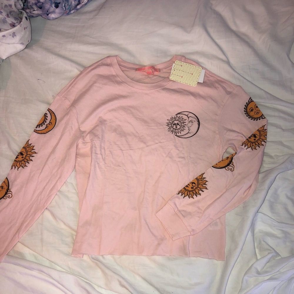Urban Outfitters style long sleeve graphic top